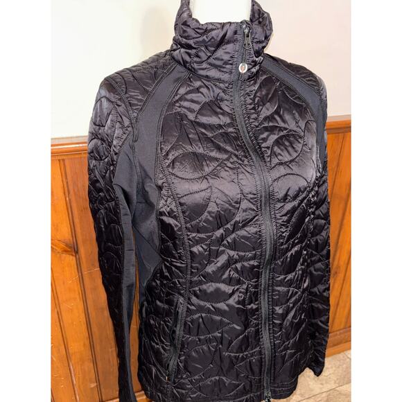 Kerrits Womens Black Quilted Full Zip Lightweight Equestrian Riding Jacket Large - Picture 4 of 9